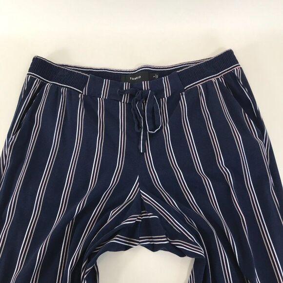 Torrid Relaxed Taper Stretch Challis Pant Women's Plus 1/1X High Rise Tie Front - Picture 4 of 12